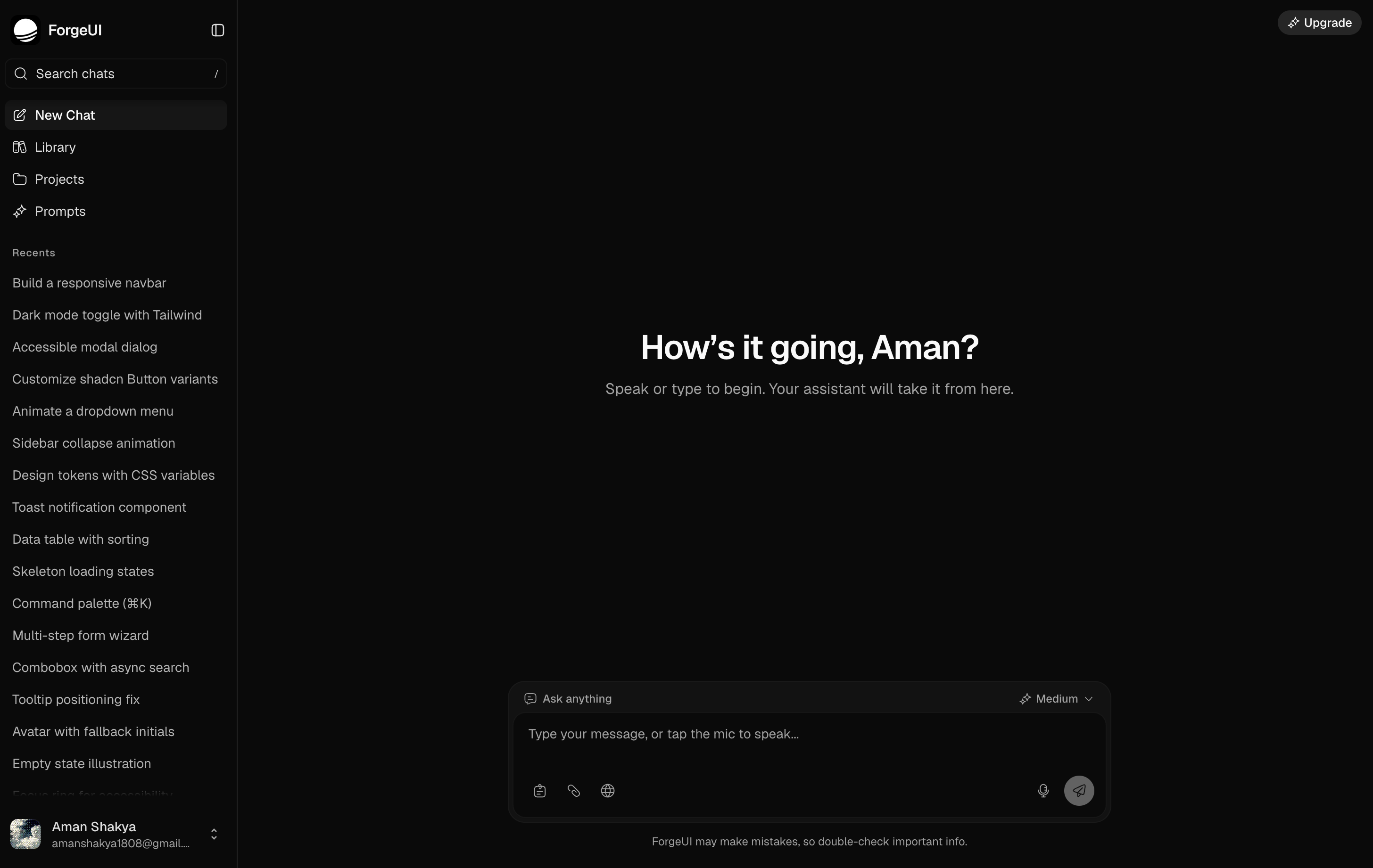 Chat Dashboard preview 1