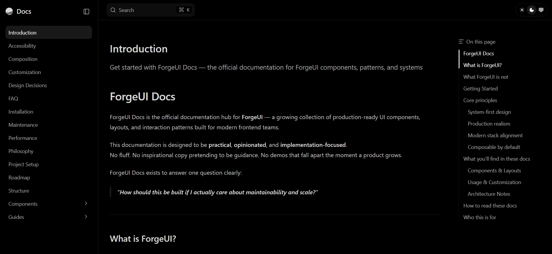 Docs Template preview