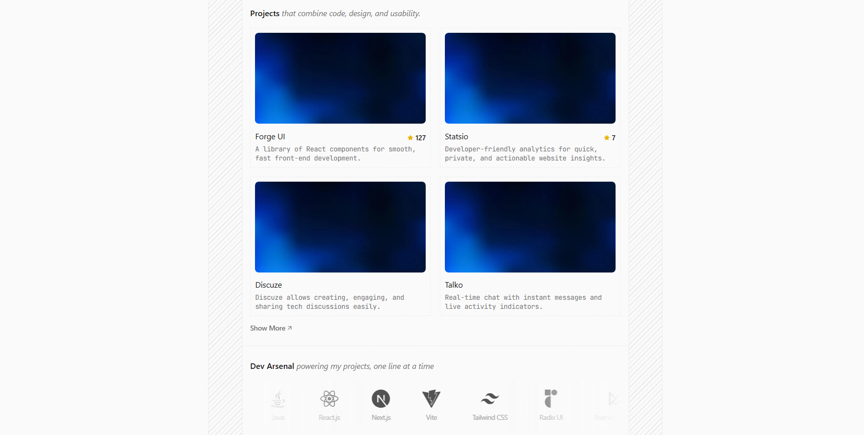 Minimal Portfolio Template preview 4